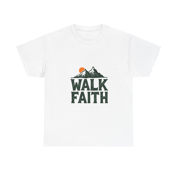 "Walk Faith" Mountain Christian T‑Shirt