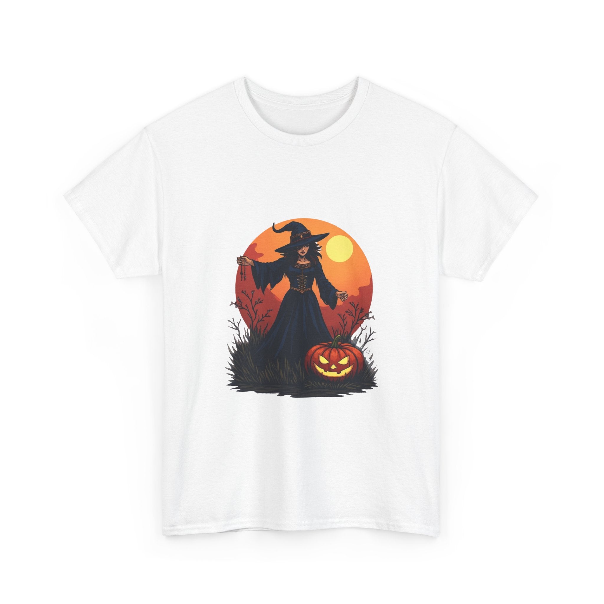 Witch & Jack-O'-Lantern Halloween T-Shirt