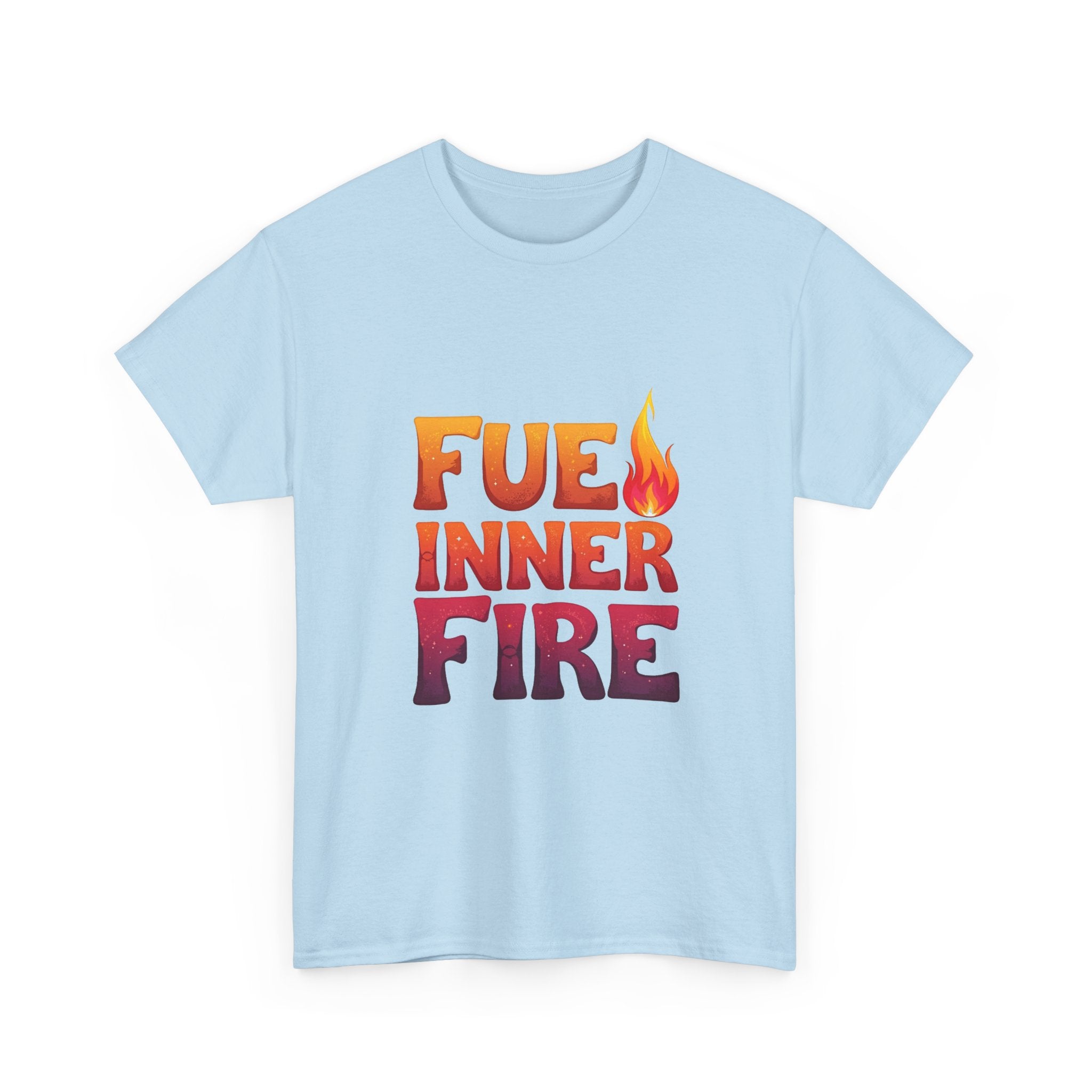 'Fuel Inner Fire 'Inspirational Flame Graphic T-Shirt
