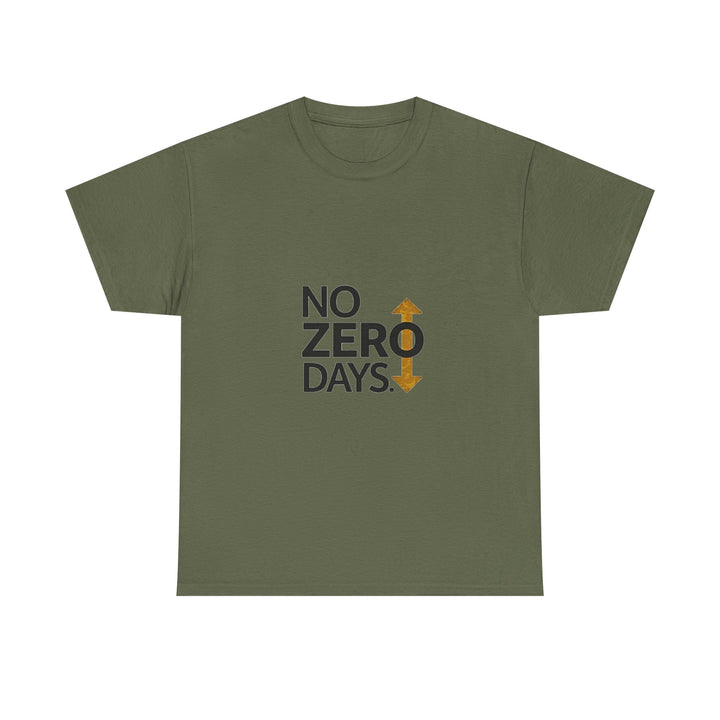 'No Zero Days' Motivational Fitness T-Shirt