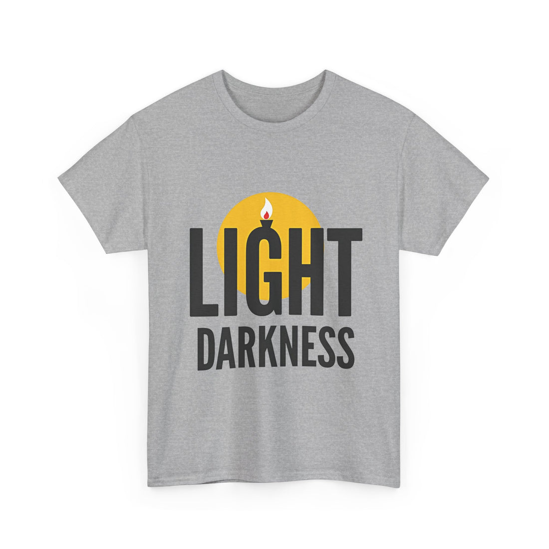'Light Darkness' Candle Graphic Inspirational T-Shirt