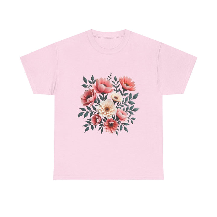 Floral Bouquet Vintage Pink Peony Graphic T-Shirt