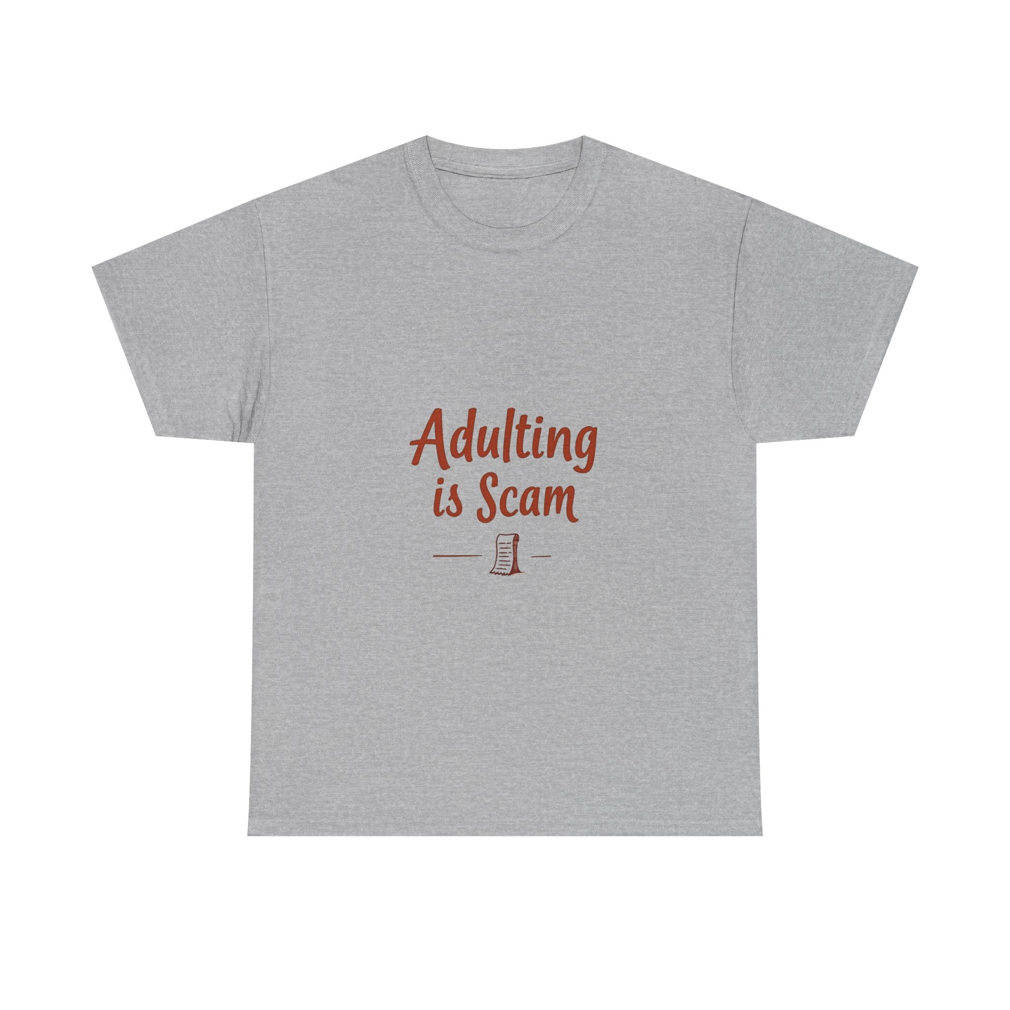 'Adulting Is Scam' Graphic T-Shirt for Young Adults
