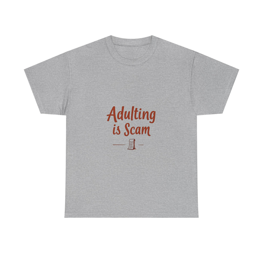 'Adulting Is Scam' Graphic T-Shirt for Young Adults