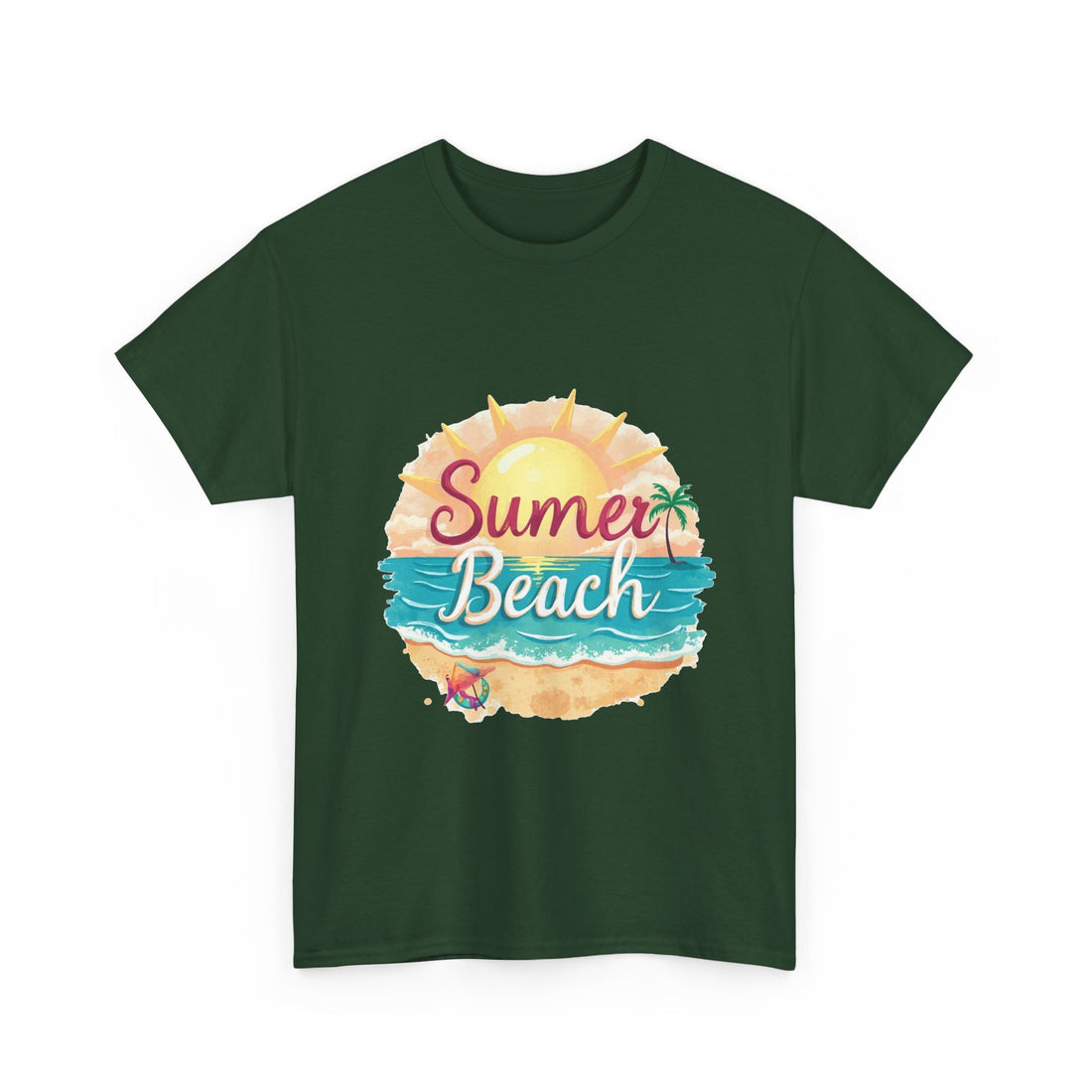 Retro Tropical Sunset Graphic T-Shirt