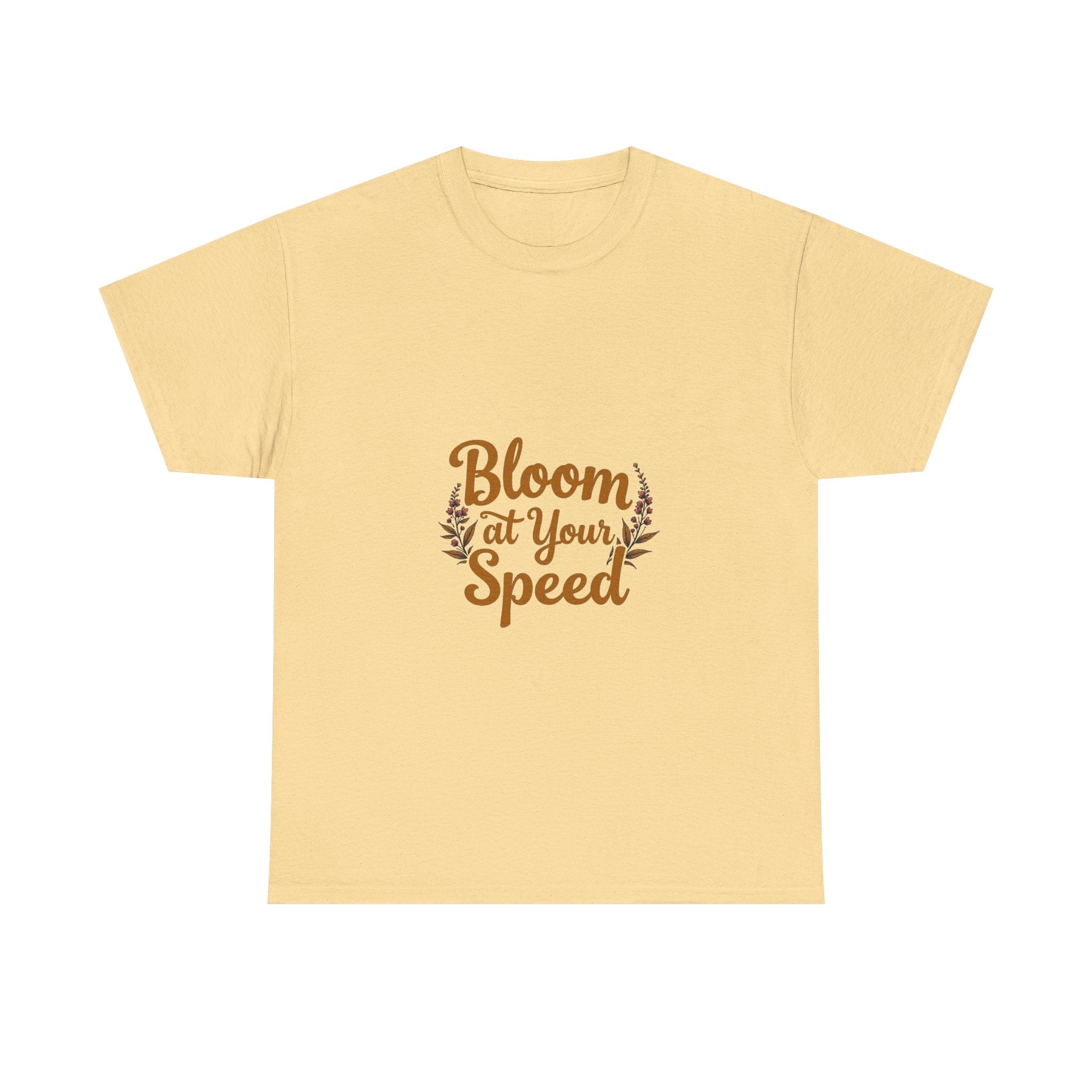 'Bloom At Your Speed' Floral Graphic T‑Shirt