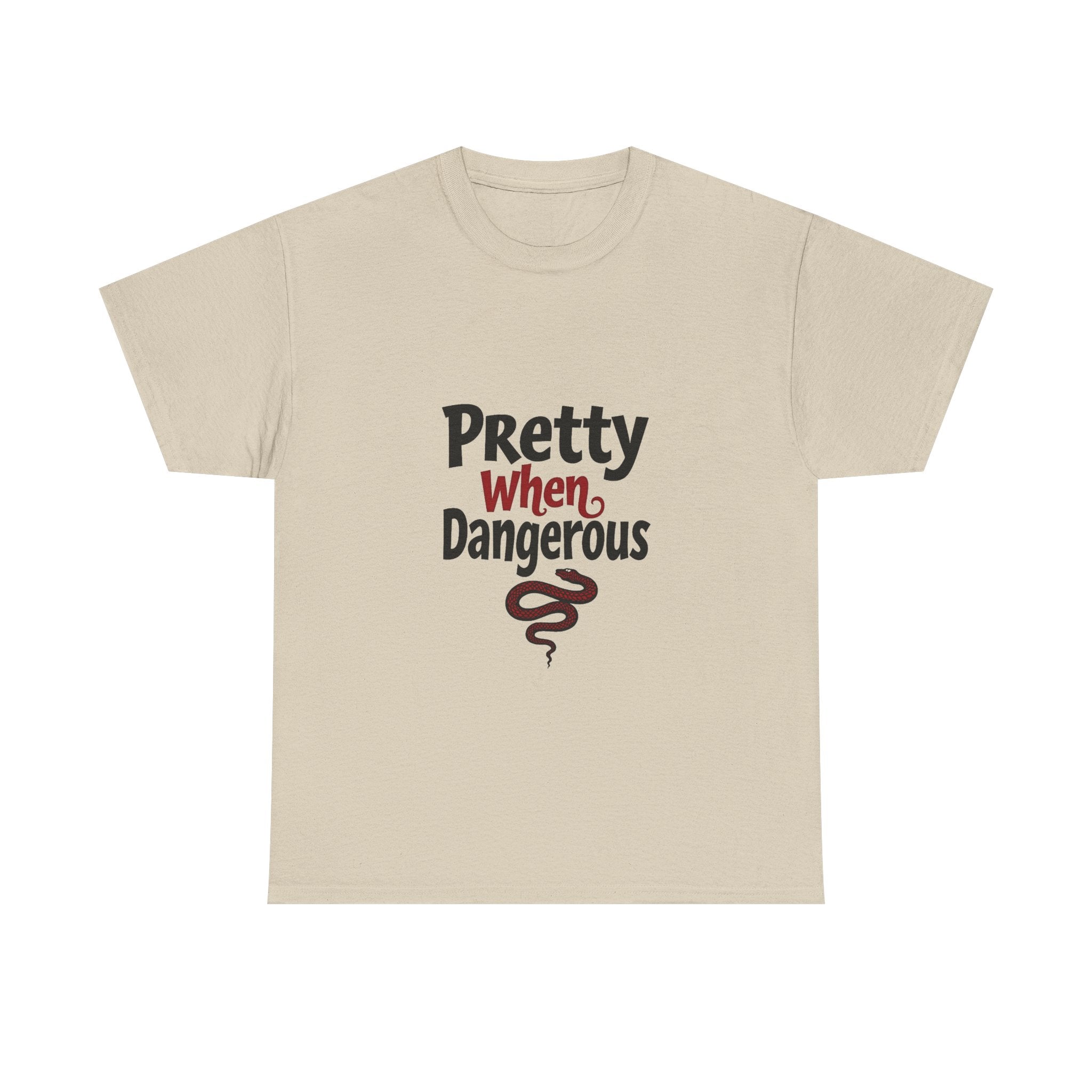 Pretty When Dangerous Retro Snake Graphic T-Shirt