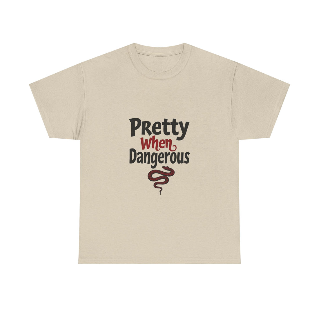 Pretty When Dangerous Retro Snake Graphic T-Shirt