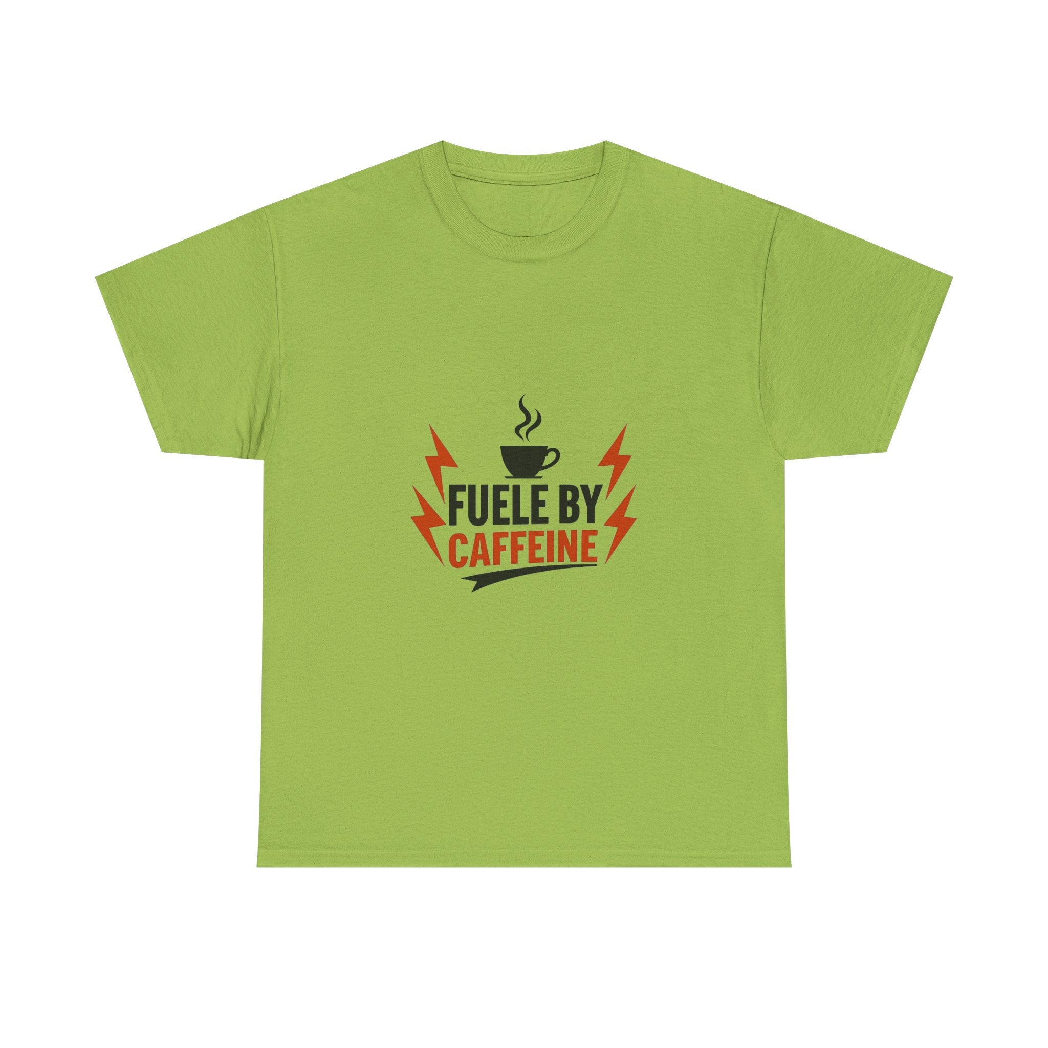 'Fueled by Caffeine' Coffee Lover Graphic T-Shirt