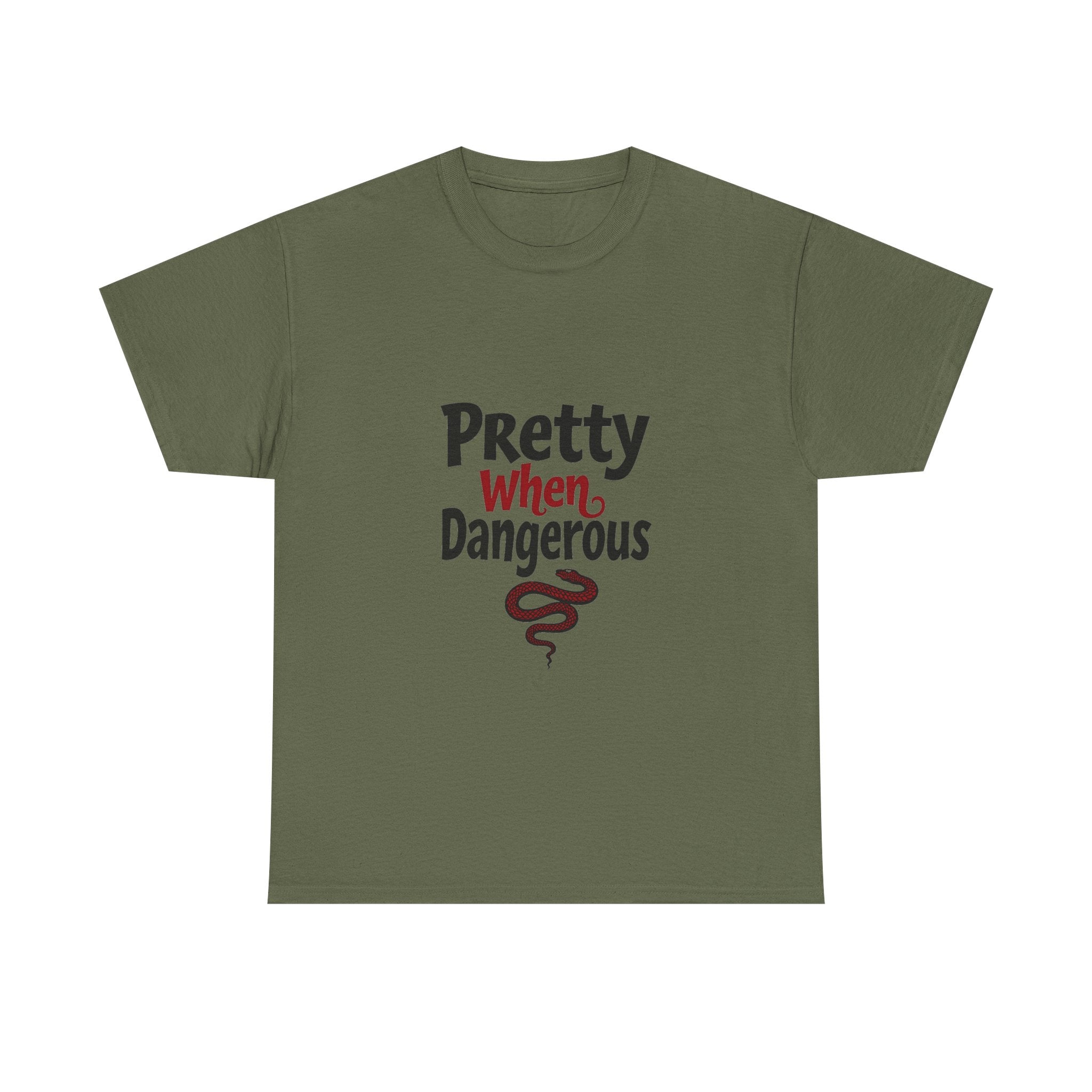 Pretty When Dangerous Bold Snake Graphic T-Shirt