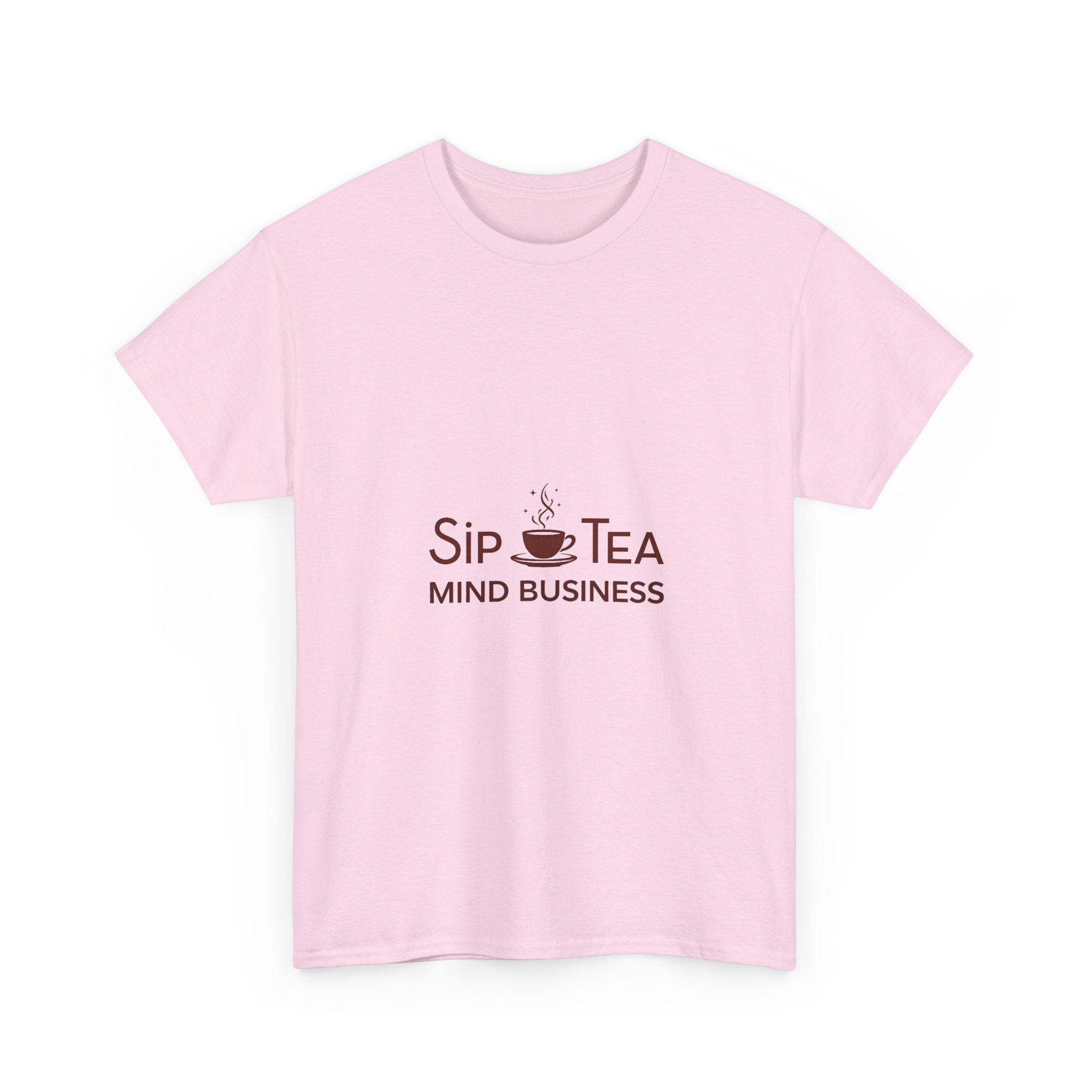 "Sip Tea, Mind Business" Minimal Graphic T-Shirt