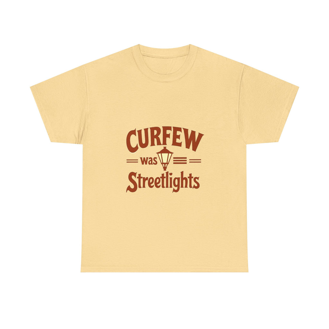 'Curfew Was Streetlights' Vintage Lamp Graphic T-Shirt