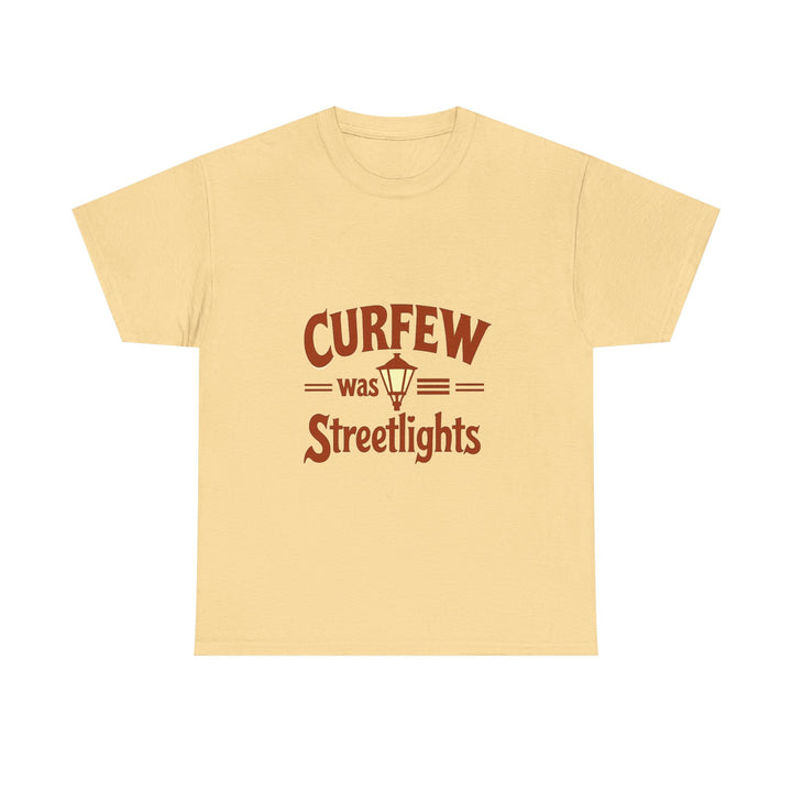 'Curfew Was Streetlights' Vintage Lamp Graphic T-Shirt