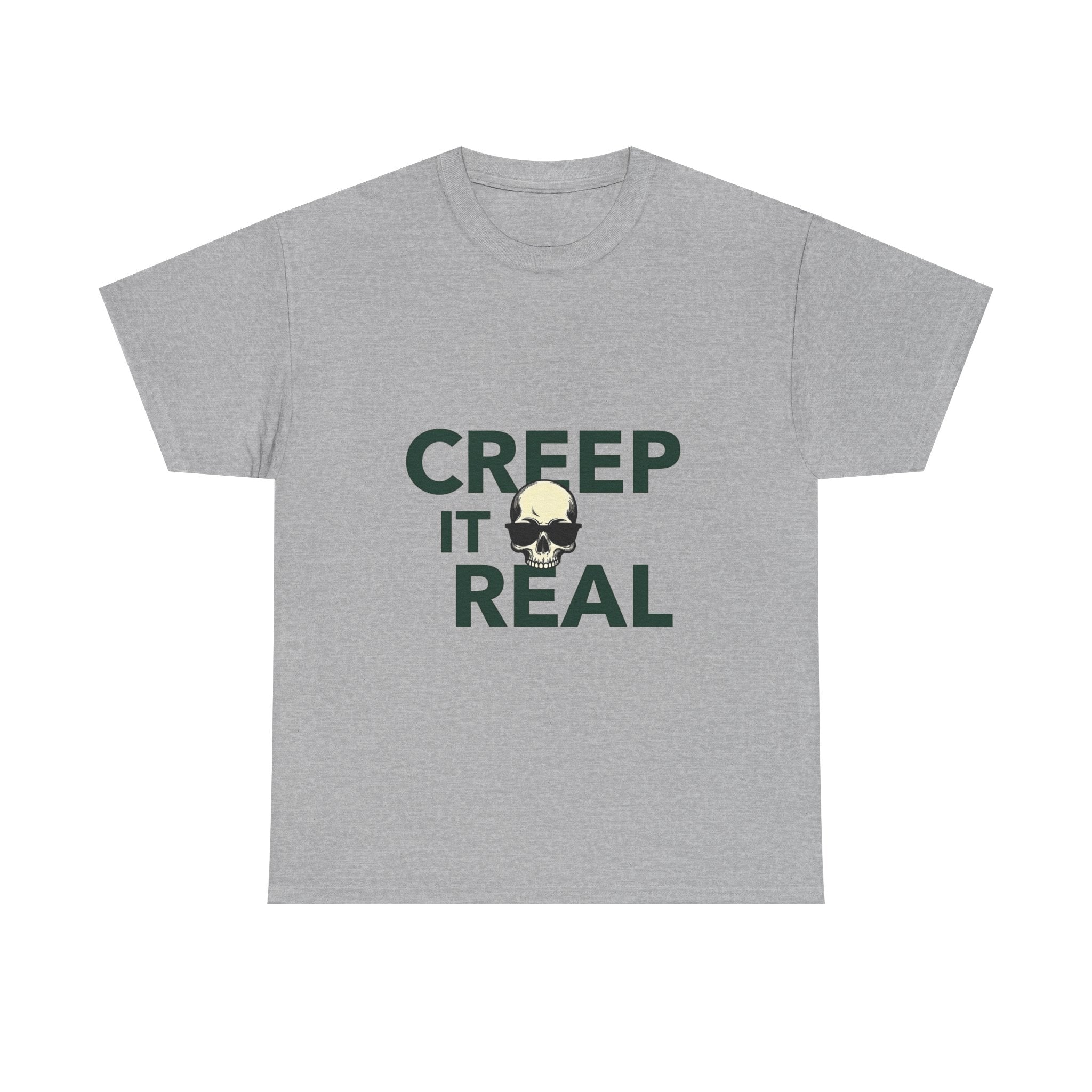 'Creep It Real' Halloween Skull Graphic T-Shirt