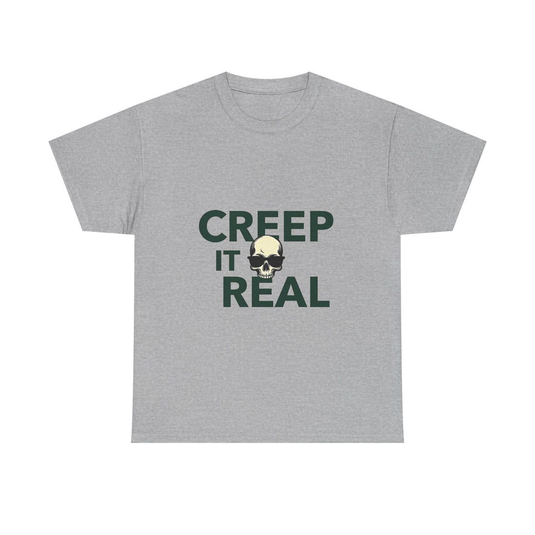 'Creep It Real' Halloween Skull Graphic T-Shirt