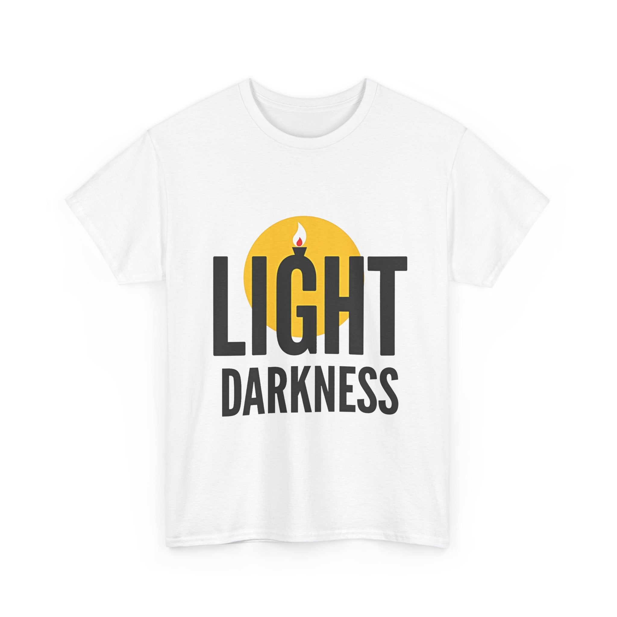 'Light Darkness' Candle Graphic Inspirational T-Shirt