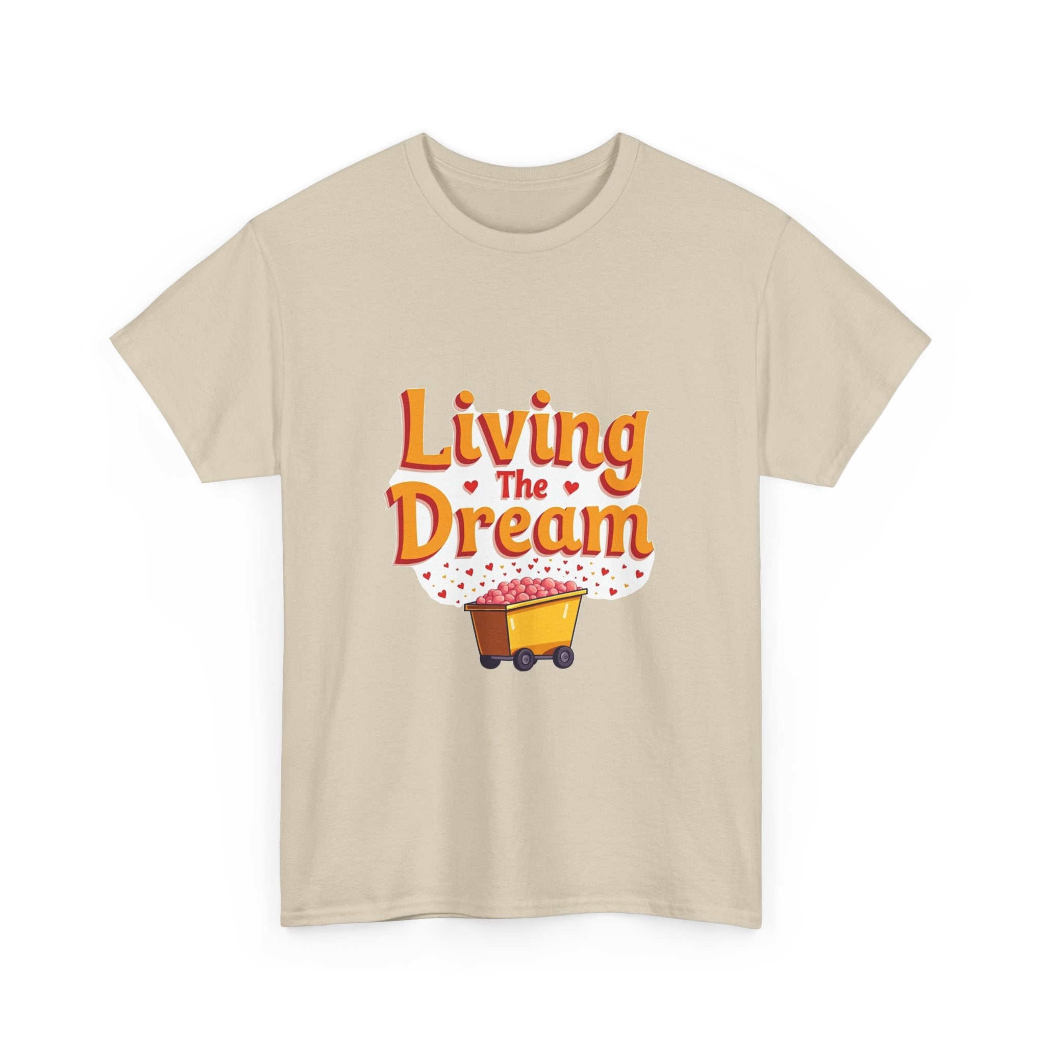 'Living The Dream' Retro Scooter Graphic T-Shirt