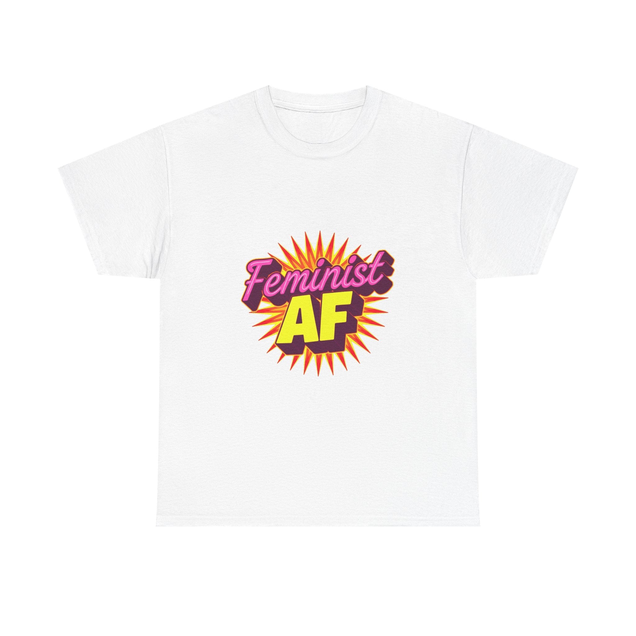 'Feminist AF' Bold Retro Graphic Feminism  T-Shirt