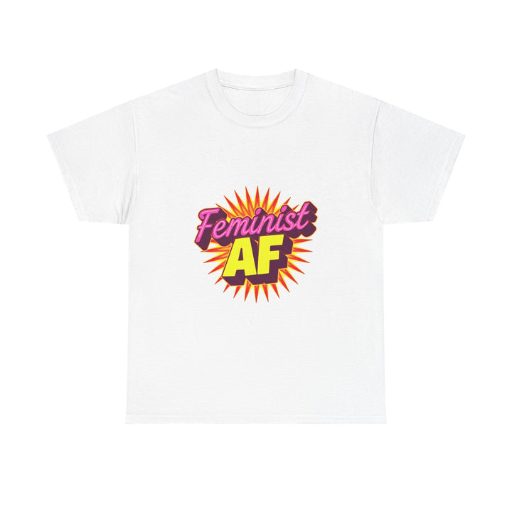 'Feminist AF' Bold Retro Graphic Feminism  T-Shirt