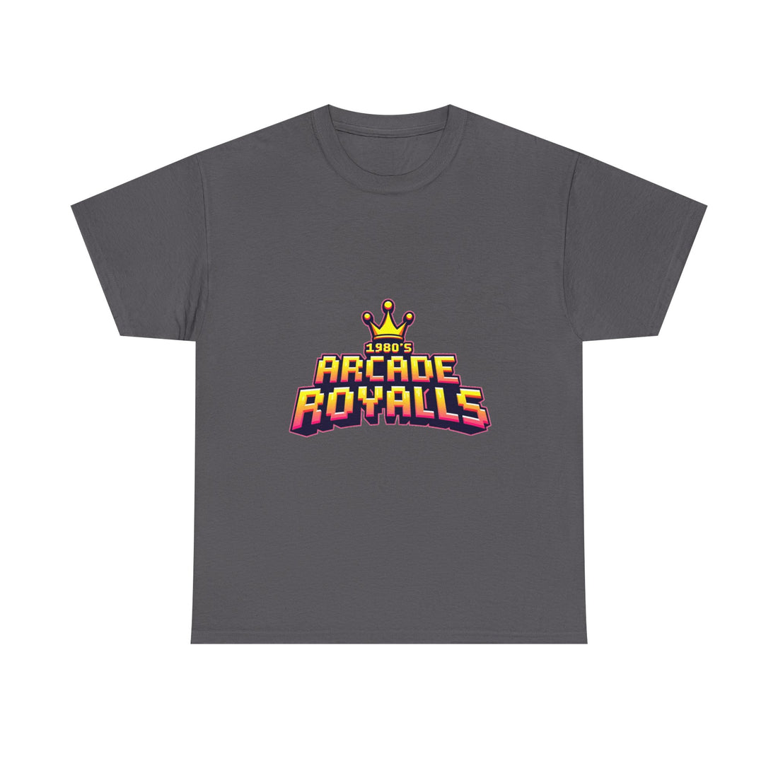 'Arcade Royalls Logo' Retro Gaming Crown T-Shirt