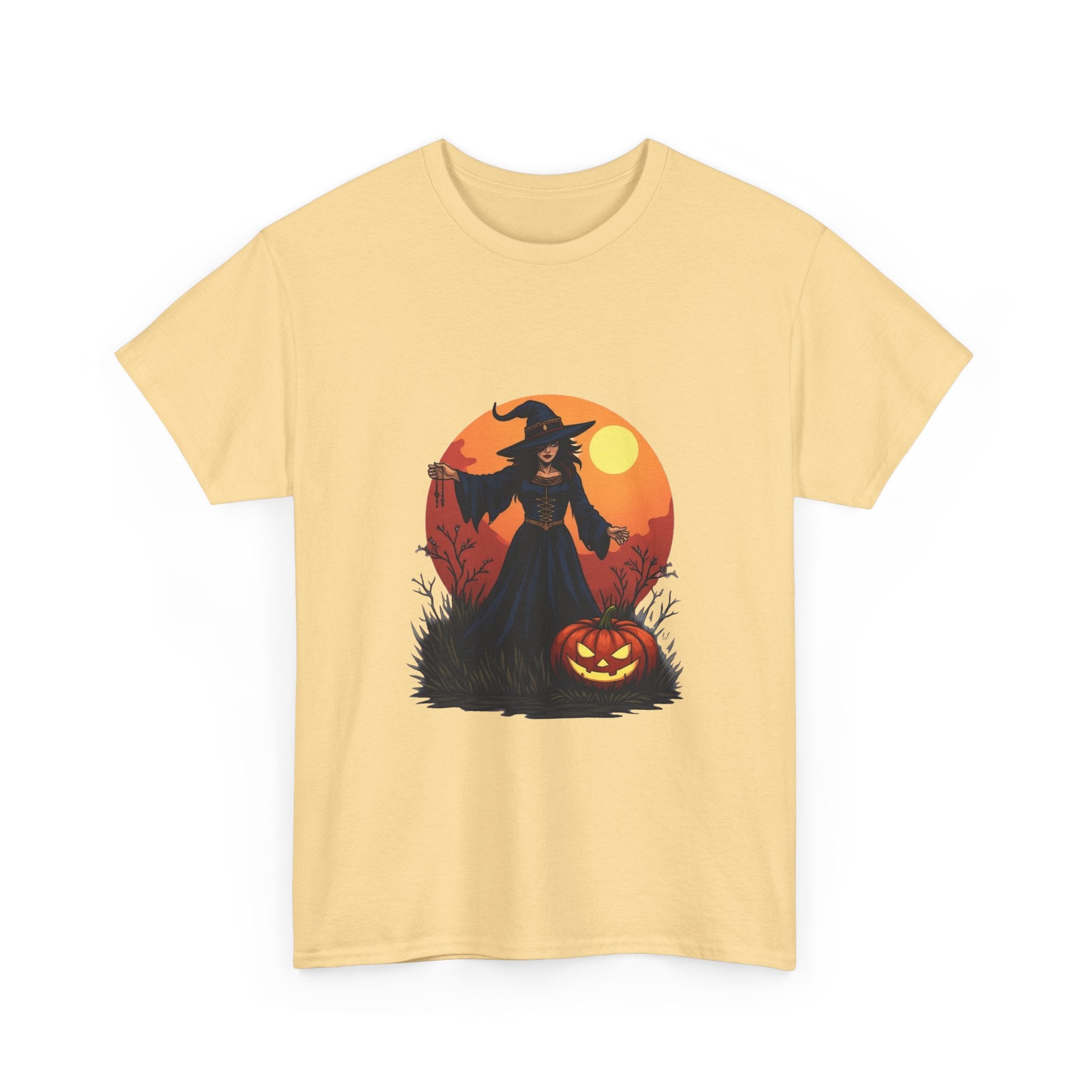 Witch & Jack-O'-Lantern Halloween T-Shirt