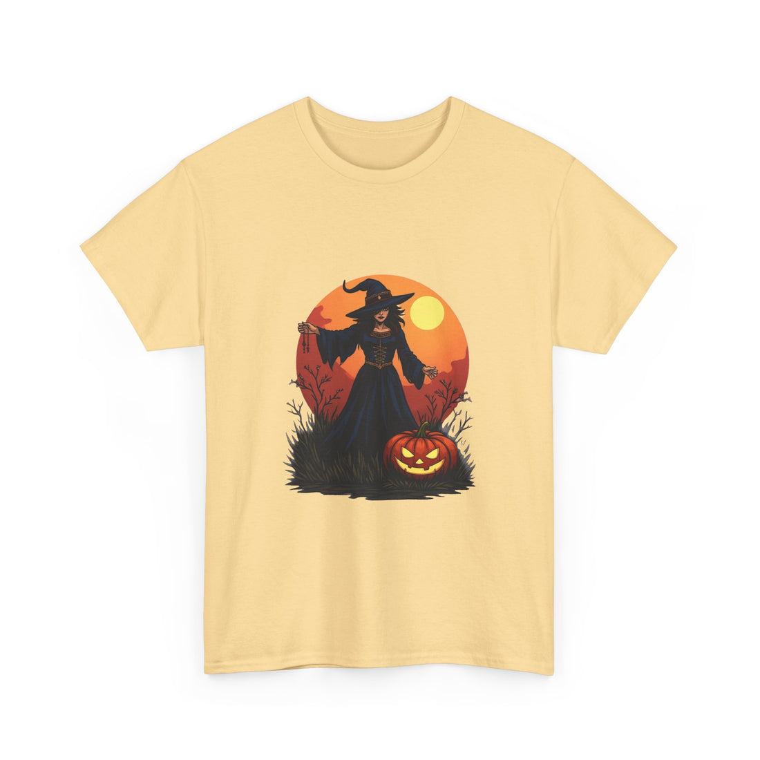 Witch & Jack-O'-Lantern Halloween T-Shirt