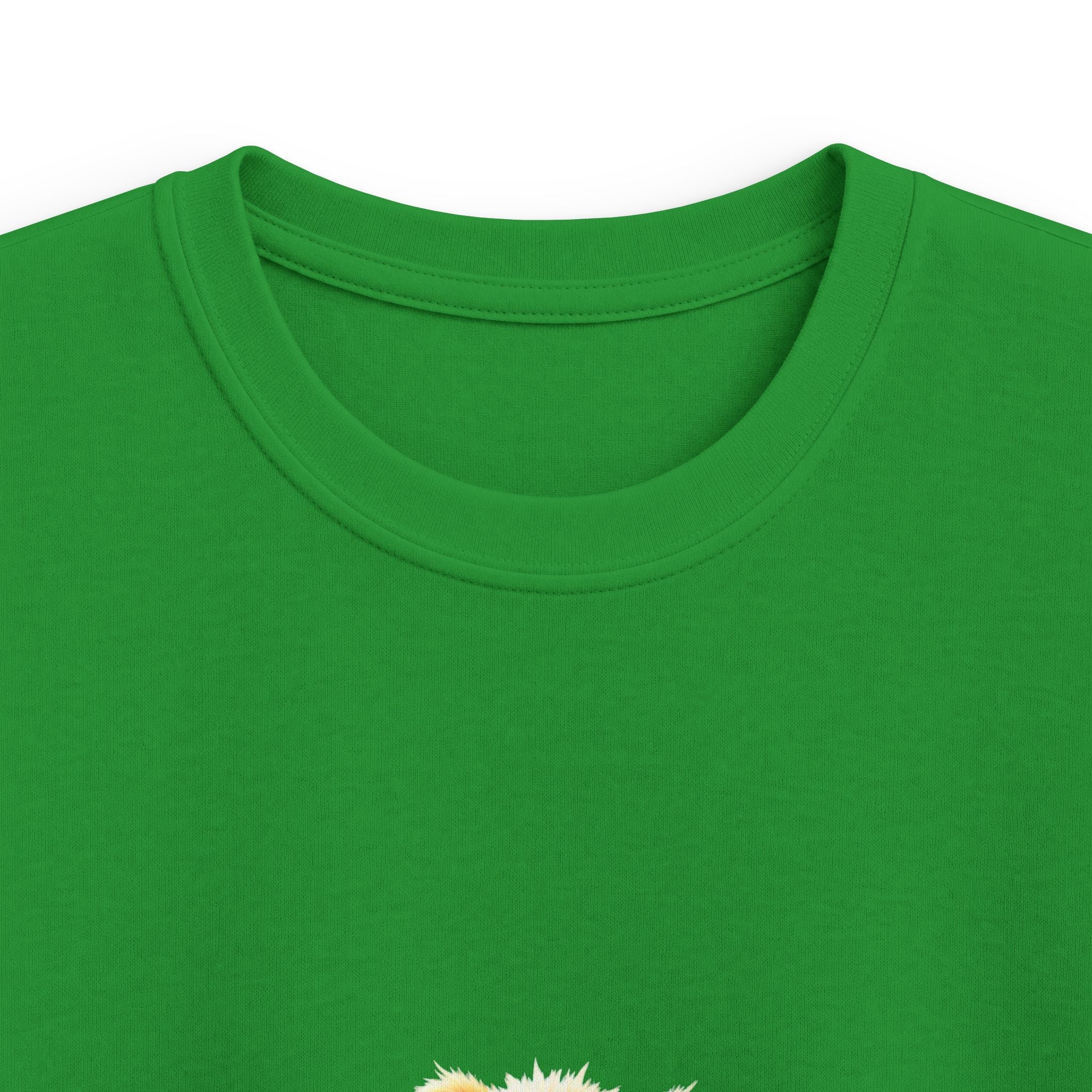 Happy Jumping Fluffy Creature Cute Cartoon T‑Shirt