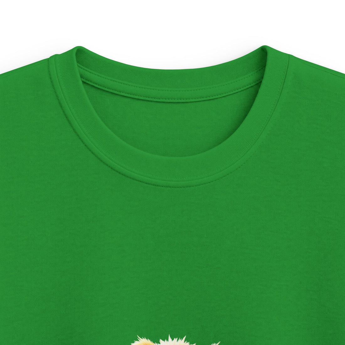 Happy Jumping Fluffy Creature Cute Cartoon T‑Shirt