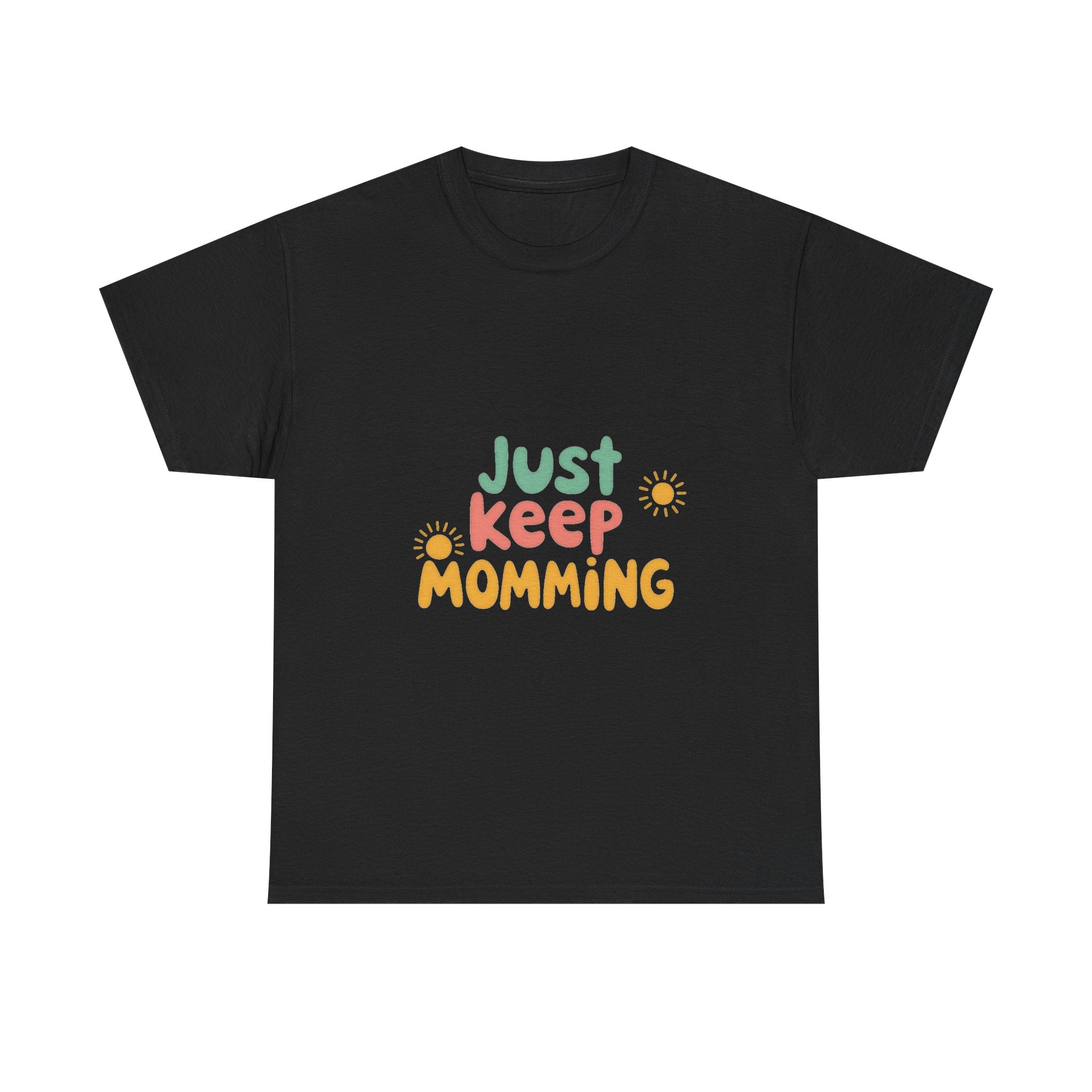 Just Keep Momming Retro Floral Mother's Day T-Shirt