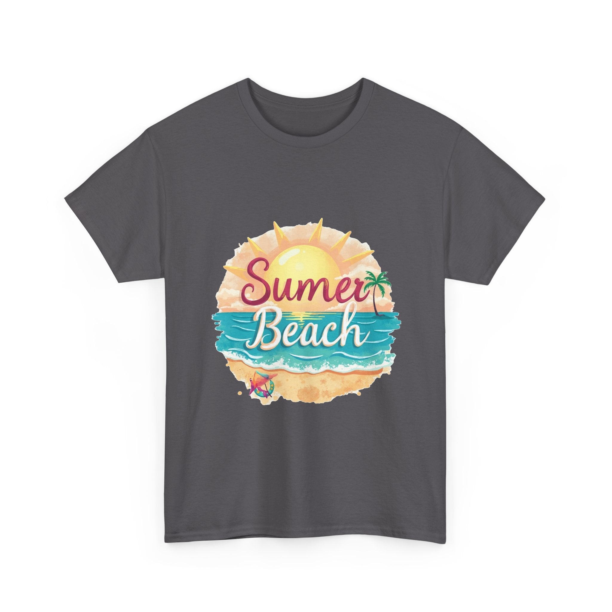 Retro Tropical Sunset Graphic T-Shirt