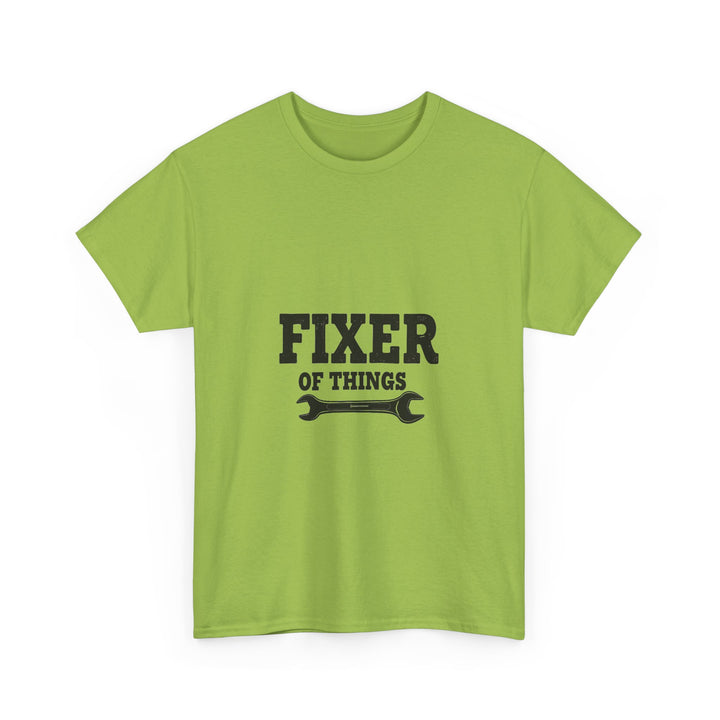 'Fixer of Things' Wrench Graphic T-Shirts for DIYers & Handymen