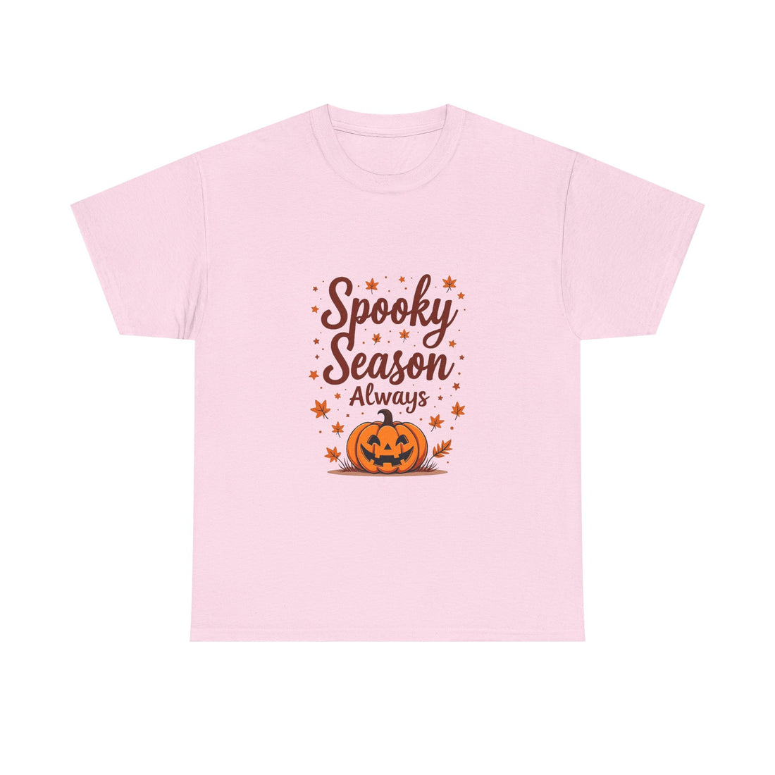 'Spooky Season Always' Halloween Pumpkin Graphic T-Shirt