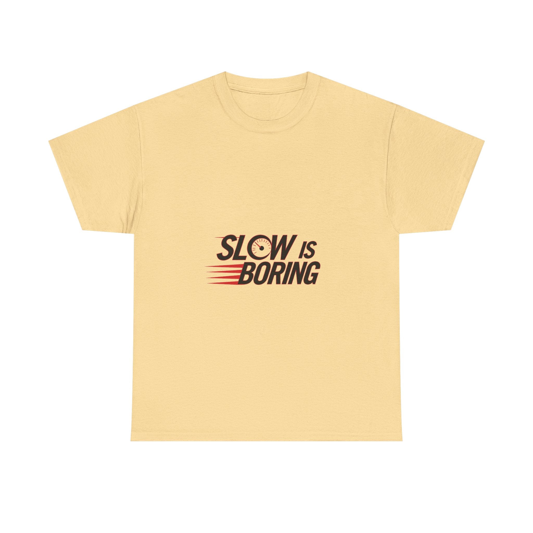 "Slow Is Boring" Retro Racing Graphic T-Shirt