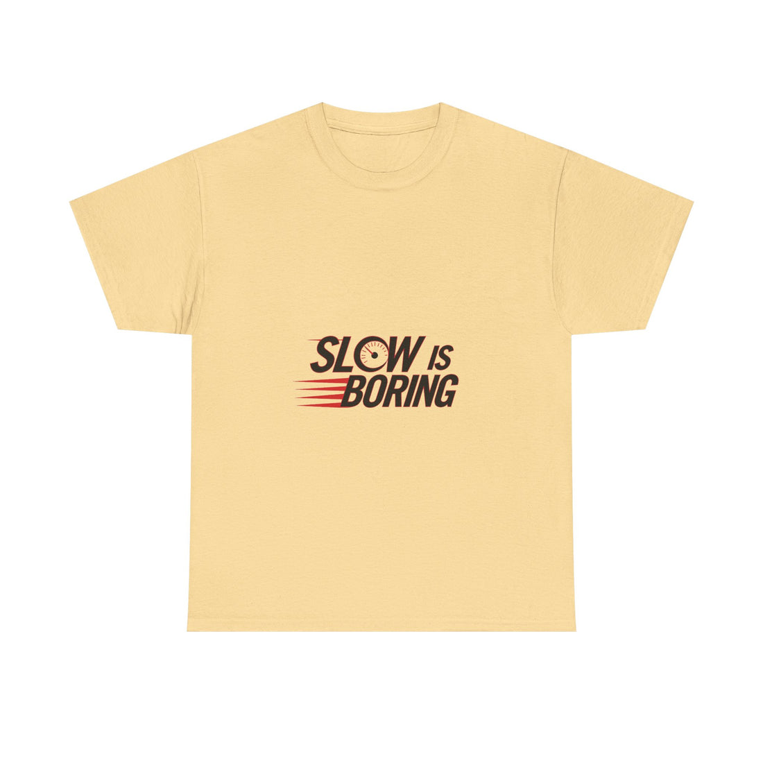 "Slow Is Boring" Retro Racing Graphic T-Shirt