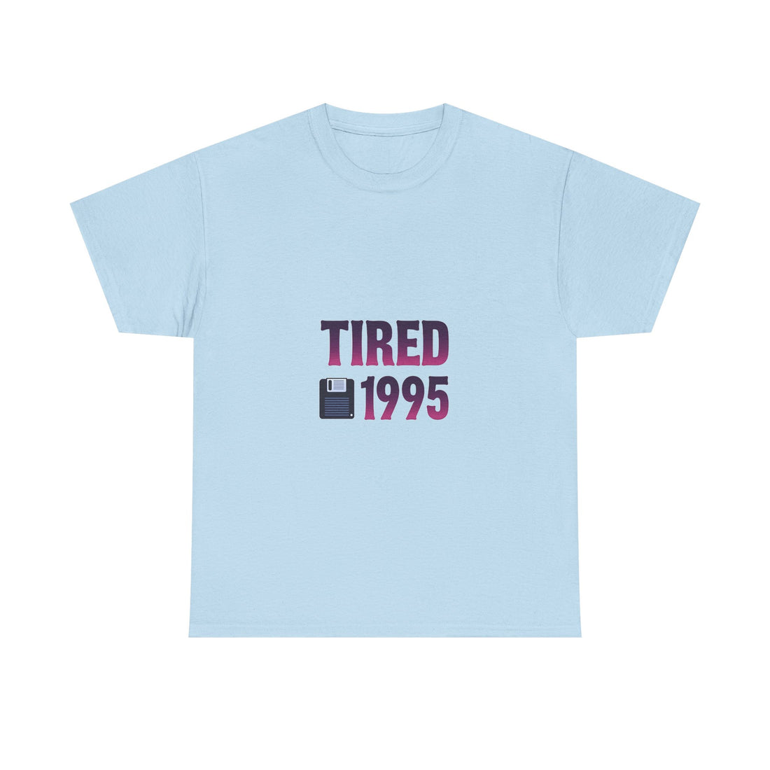 'Tired 1995' Retro Vintage Floppy Disk Graphic T-Shirt