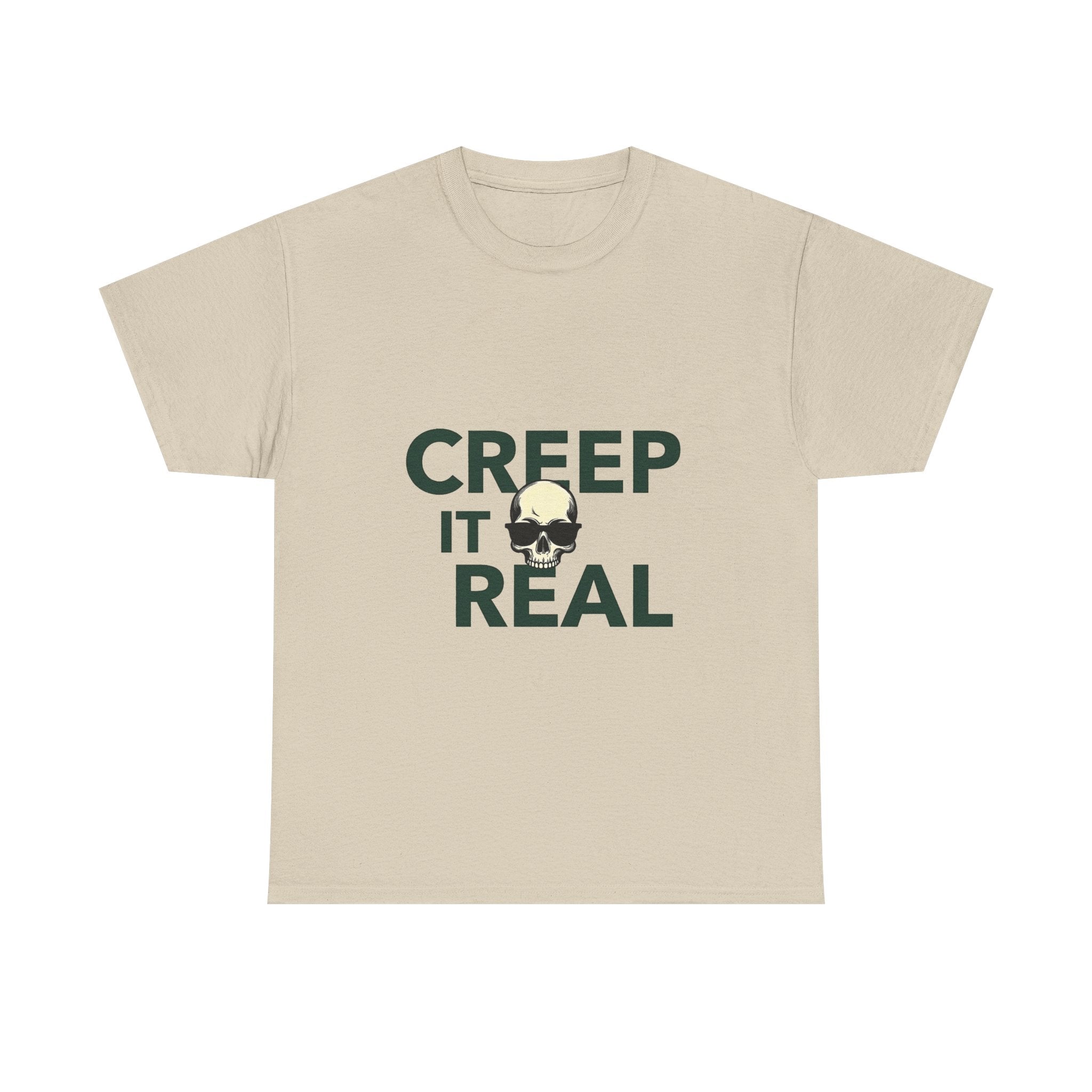 'Creep It Real' Halloween Skull Graphic T-Shirt
