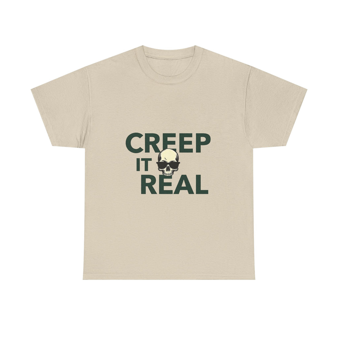 'Creep It Real' Halloween Skull Graphic T-Shirt