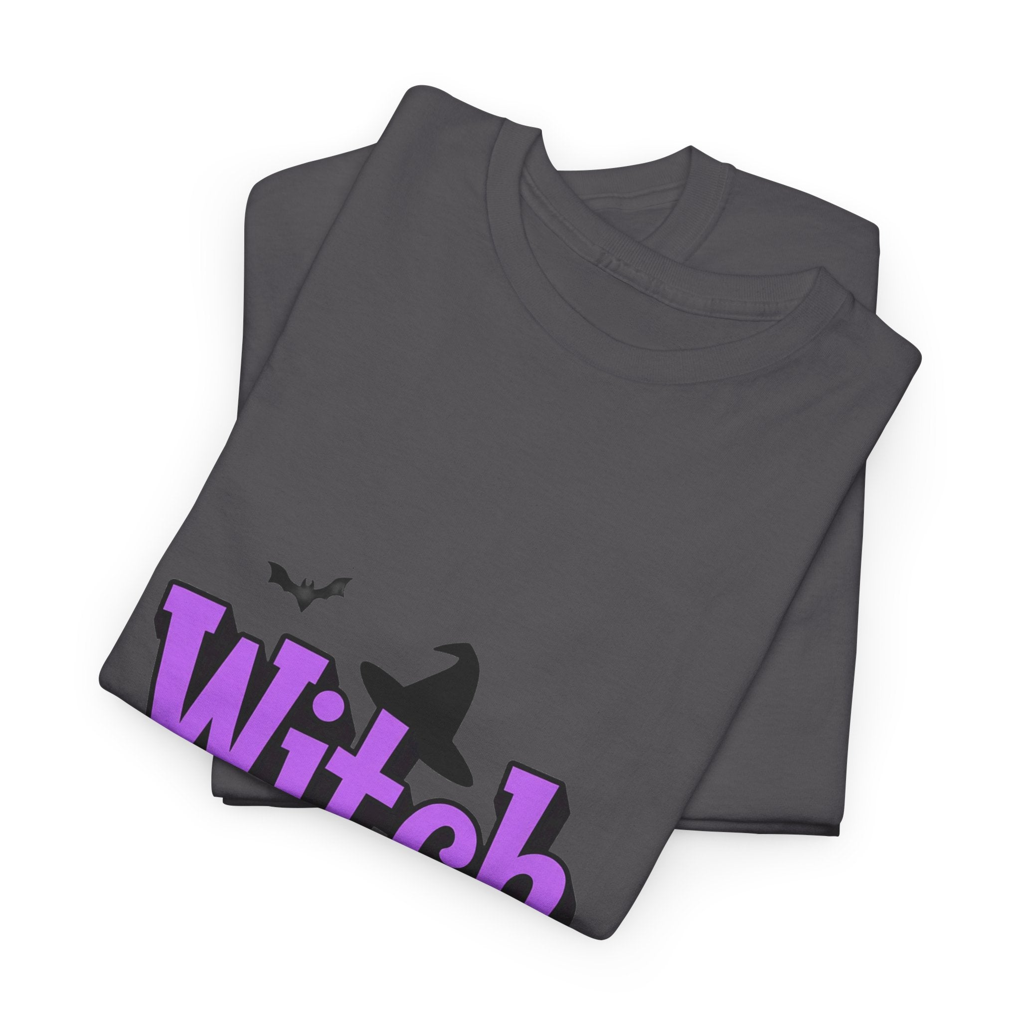 'Witch, Please! 'Funny Halloween T-Shirt in Purple & Lime