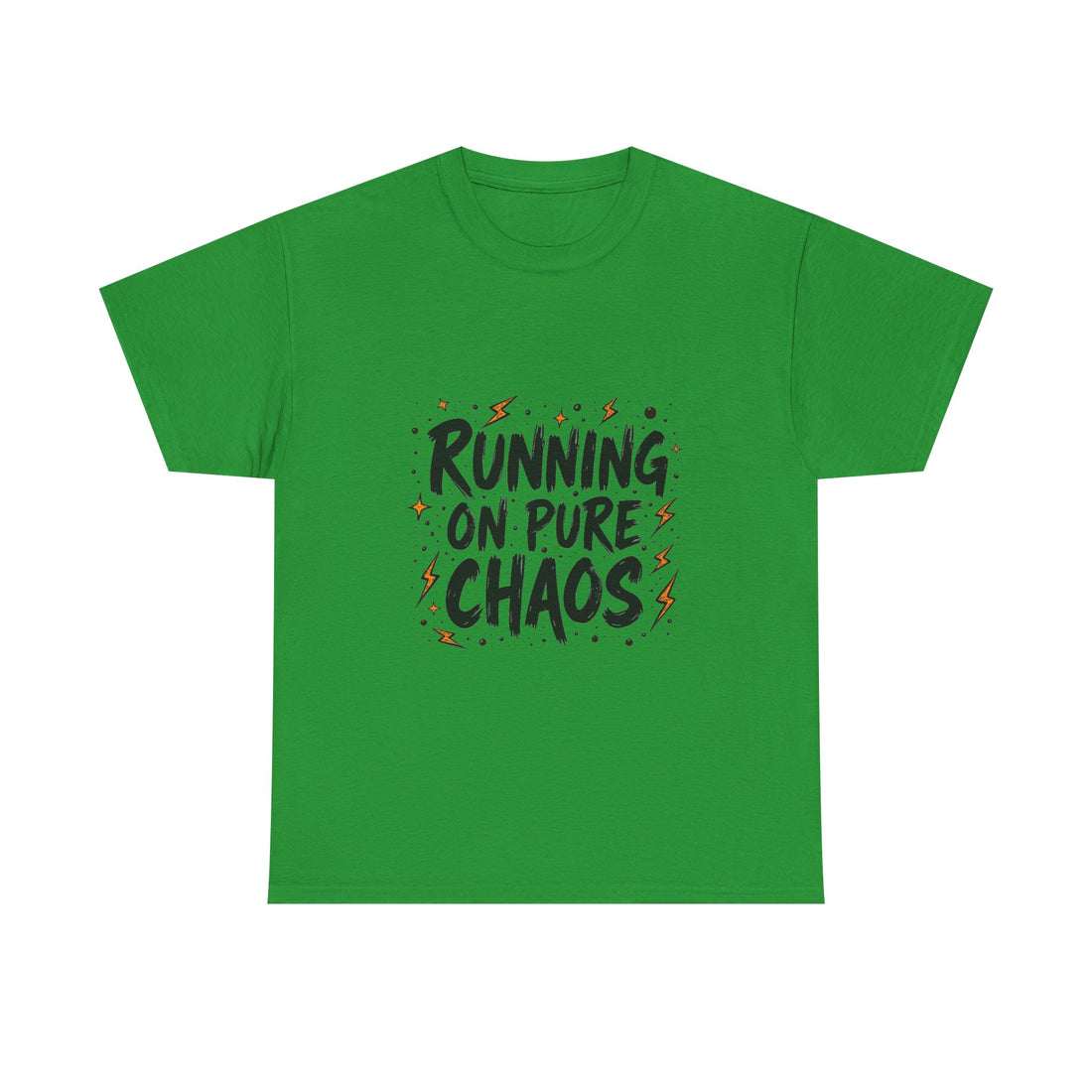 'Running On Pure Chaos' Funny Graphic T‑Shirt