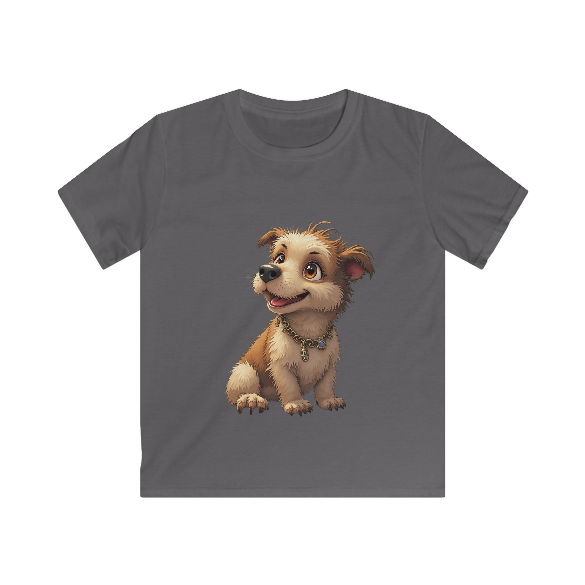 Puppy Graphic Cute Happy Dog Shirt for Children
