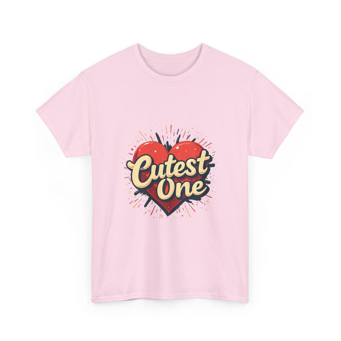 Cutest One Heart Retro Graphic T‑Shirt