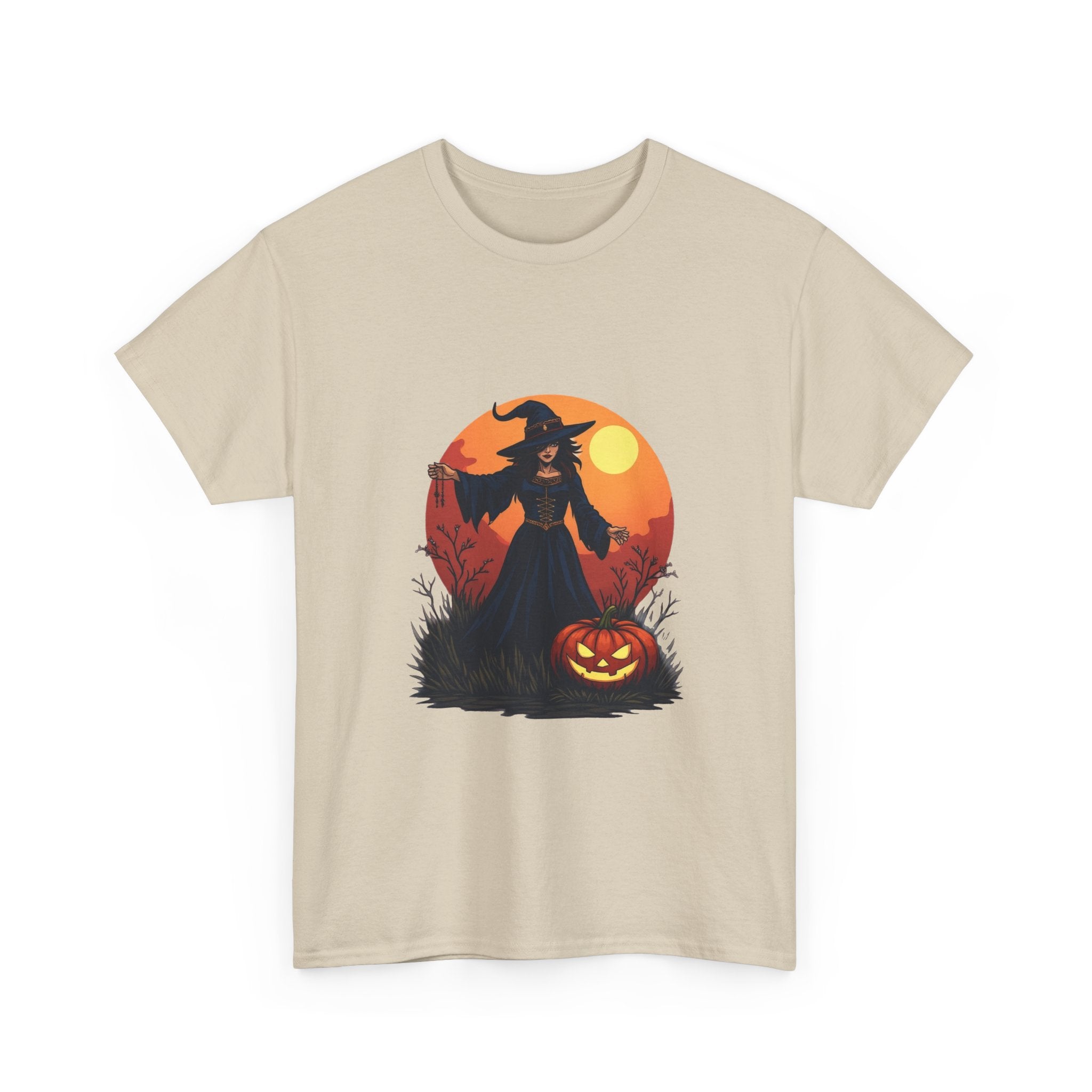 Witch & Jack-O'-Lantern Halloween T-Shirt
