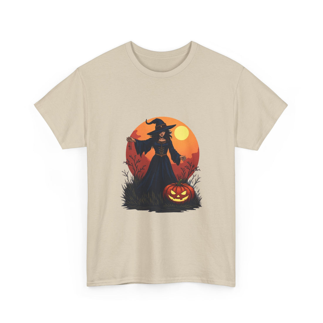 Witch & Jack-O'-Lantern Halloween T-Shirt