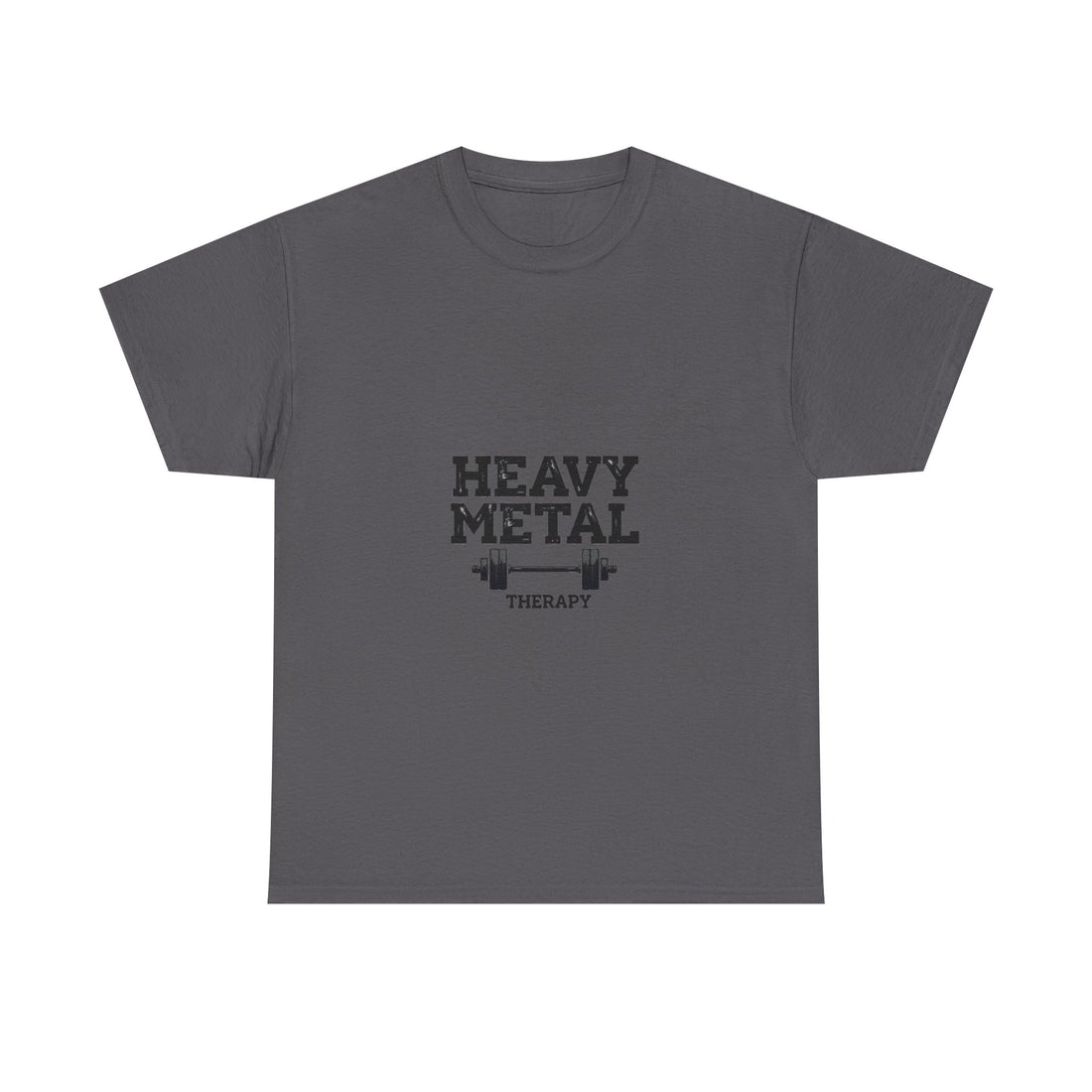 'Heavy Metal Therapy' Funny Weightlifting Gym T-Shirt
