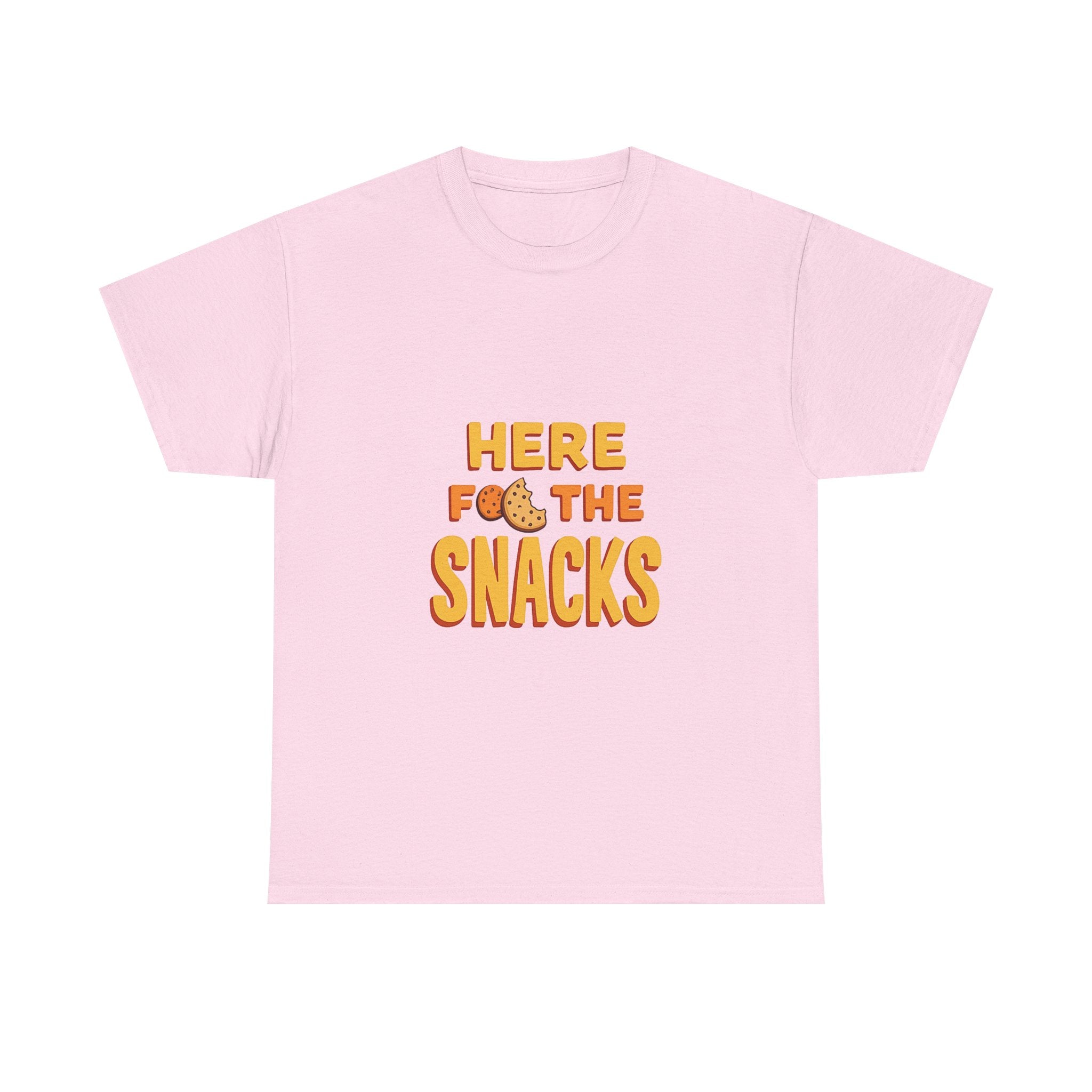 "Here for the Snacks" Funny Graphic T-Shirt
