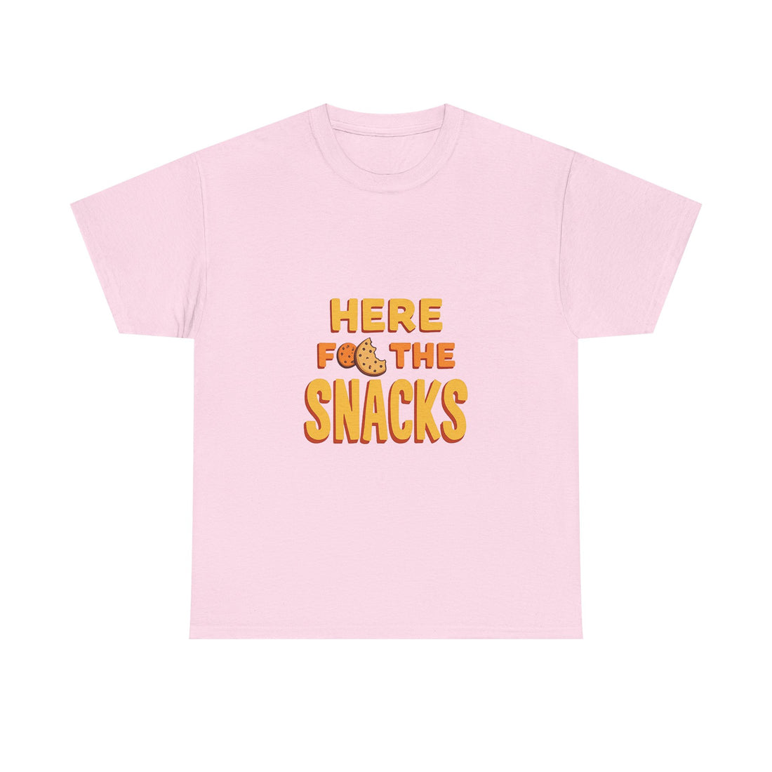 "Here for the Snacks" Funny Graphic T-Shirt