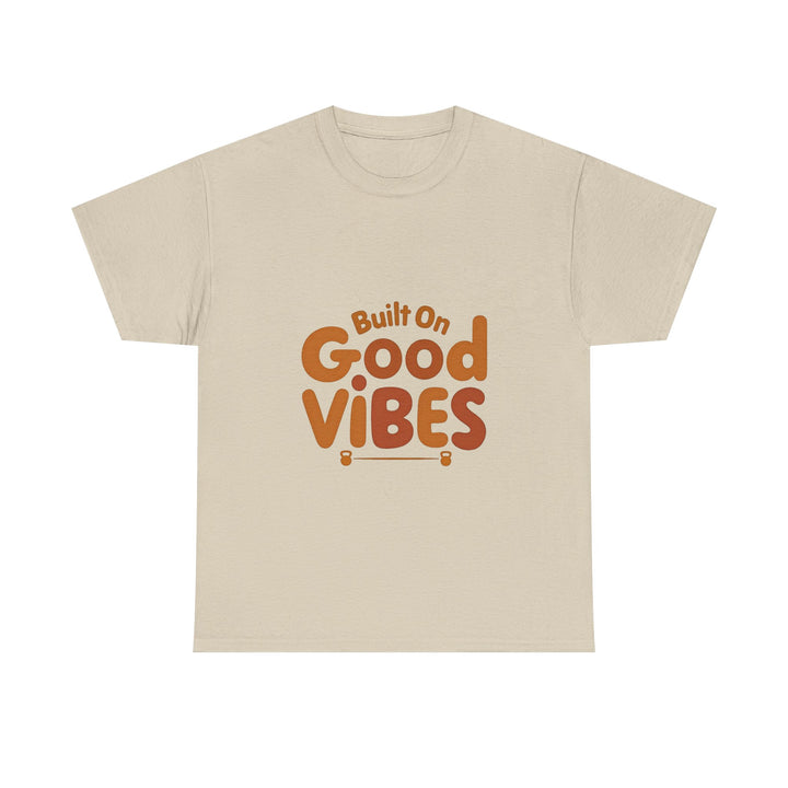 'Build On Good Vibes' Retro Graphic T-Shirt