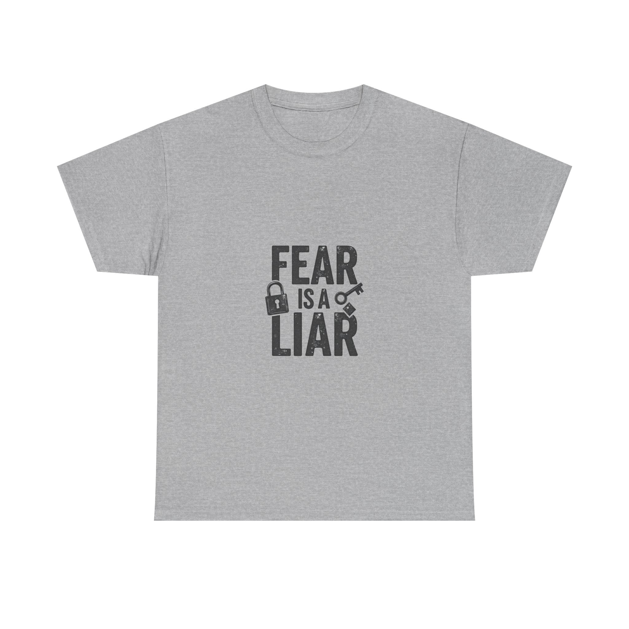 'Fear Is a Liar' Inspirational Faith Graphic T-Shirt