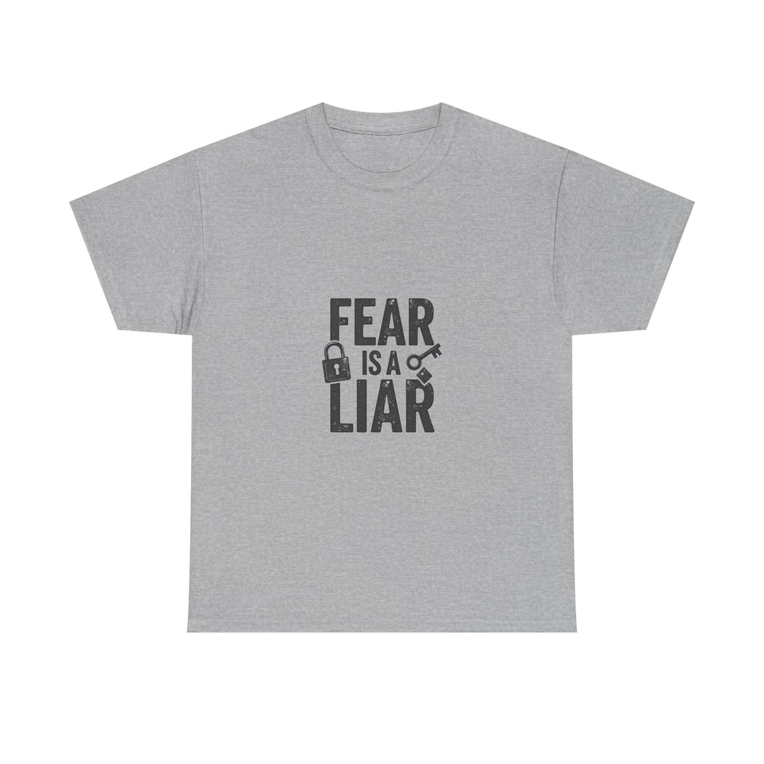 'Fear Is a Liar' Inspirational Faith Graphic T-Shirt