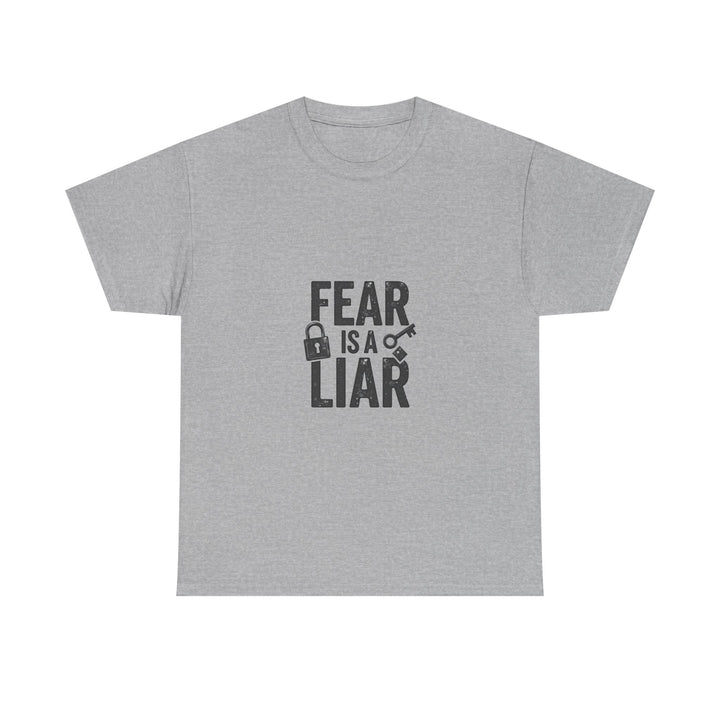 'Fear Is a Liar' Inspirational Faith Graphic T-Shirt